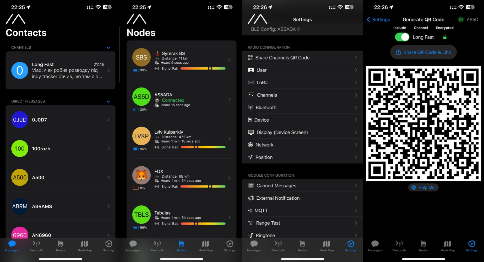 The Meshtastic app for iOS